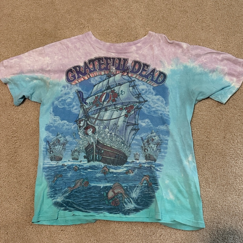 Grateful Dead Tie-Dye T-Shirt “Ship of Fools”
